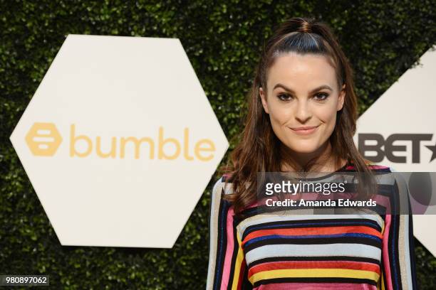 Bumble Head of Brand Alex Williamson arrives at the BET Her Awards Presented By Bumble at The Conga Room at L.A. Live on June 21, 2018 in Los...
