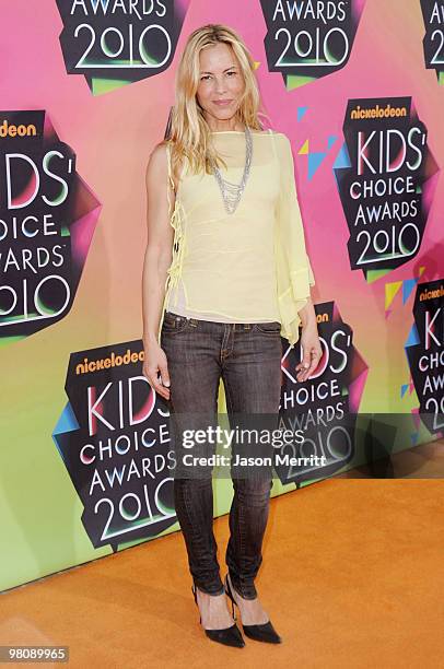 Actress Maria Bello arrives at Nickelodeon's 23rd Annual Kids' Choice Awards held at UCLA's Pauley Pavilion on March 27, 2010 in Los Angeles,...