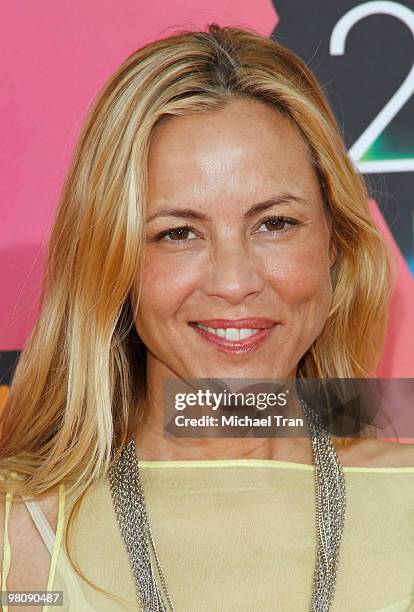 Actress Maria Bello arrives at Nickelodeon's 23rd Annual Kids' Choice Awards at Pauley Pavilion on March 27, 2010 in Los Angeles, California.