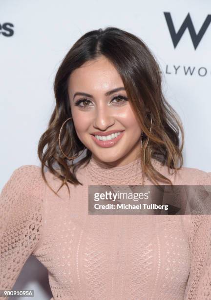 Francia Raisa attends "Nights Of Freedom LA" hosted by Unlikely Heroes at W Hollywood on June 21, 2018 in Hollywood, California.
