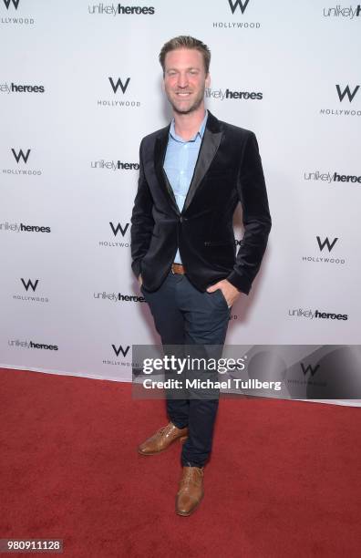 Michael Bleau attends "Nights Of Freedom LA" hosted by Unlikely Heroes at W Hollywood on June 21, 2018 in Hollywood, California.