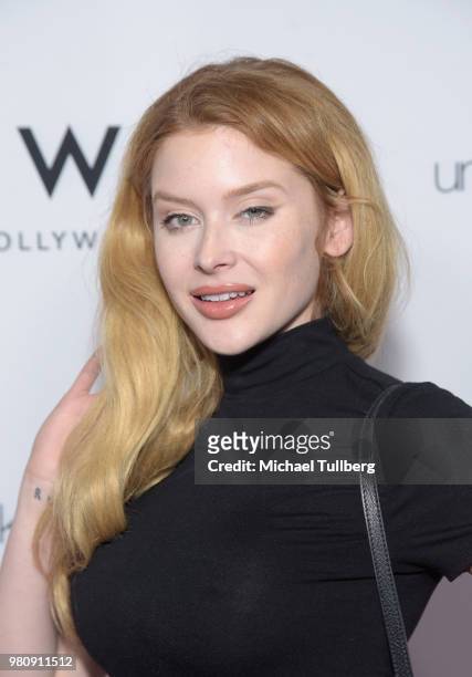 Renee Olstead attends "Nights Of Freedom LA" hosted by Unlikely Heroes at W Hollywood on June 21, 2018 in Hollywood, California.