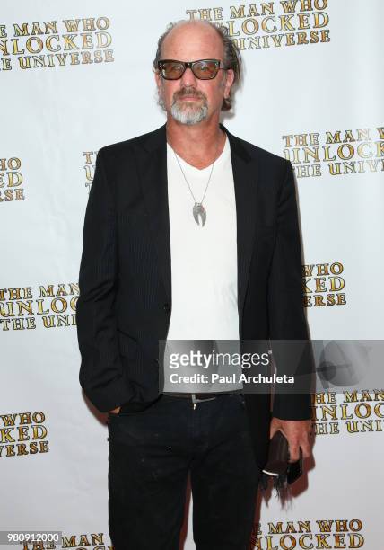 Composer Tom Hiel attends the premiere of "The Man Who Unlocked The Universe" on June 21, 2018 in West Hollywood, California.