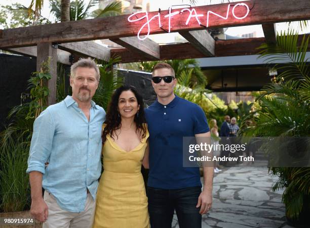 Lela Loren , and Joseph Sikora attend the Gitano NYC preview celebration on June 21, 2018 in New York City.