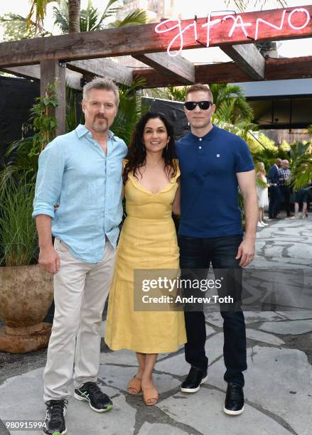 Lela Loren , and Joseph Sikora attend the Gitano NYC preview celebration on June 21, 2018 in New York City.