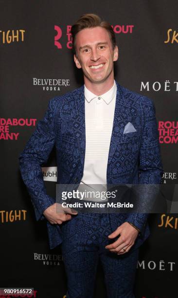 Stephen Carrasco during the Off-Broadway Opening Night photo call for the Roundabout Theatre Production of 'Skintight' at the Laura Pels Theatre on...