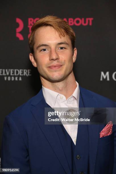 Will Brittain during the Off-Broadway Opening Night photo call for the Roundabout Theatre Production of 'Skintight' at the Laura Pels Theatre on June...