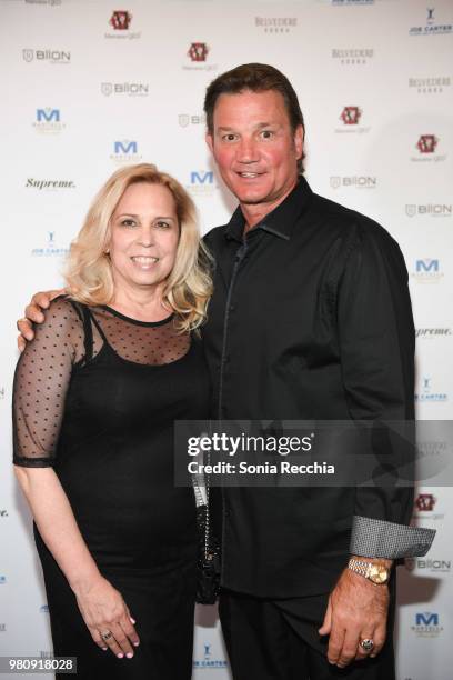 Areta Krushelnyski and Edmonton Oilers Hall of Fame Goaltender Mike Krushelnyski attend Joe Carter Classic After Party at Ritz Carlton on June 21,...