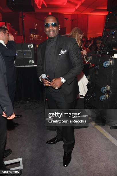 Singer-songwriter and actor Johnny Gill attends Joe Carter Classic After Party at Ritz Carlton on June 21, 2018 in Toronto, Canada.