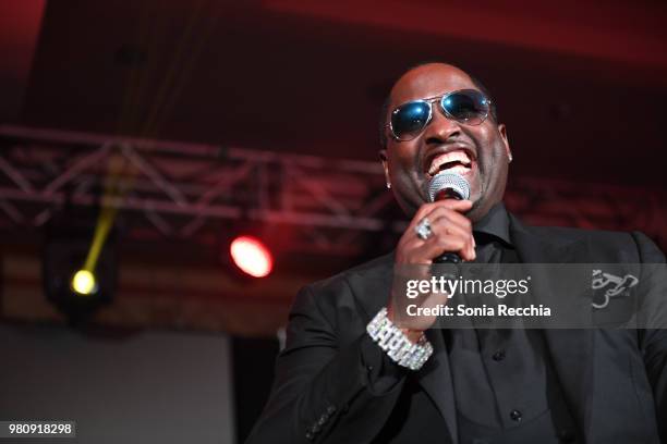 Singer-songwriter and actor Johnny Gill attends Joe Carter Classic After Party at Ritz Carlton on June 21, 2018 in Toronto, Canada.