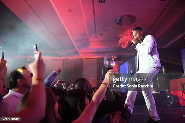 Canadian rapper Kardinal Offishall attends Joe Carter Classic After Party at Ritz Carlton on June 21, 2018 in Toronto, Canada.