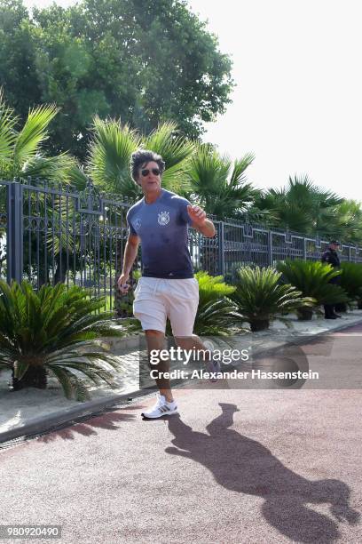 Joachim Loew, head coach of Germany at a morning run on Adler Beach Boulevard at the team Hotel Radisson Blu Paradise Resort & Spa a on June 22, 2018...