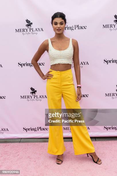 Daniela Braga attends Mery Playa by Sofia Resing swimsuit launch at Spring Place Rooftop.