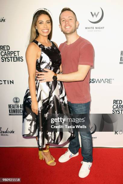 Mariana B. And Ian Parnes attend Kollectin Fashion Jewelry pop-up night on June 21, 2018 in Los Angeles, California.