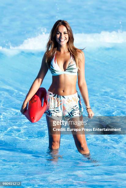 Lara Alvarez attends Parque Warner Beach Summer Party on June 21, 2018 in Madrid, Spain.