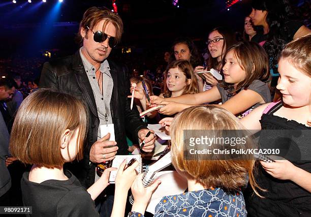 Billy Ray Cyrus attends Nickelodeon's 23rd Annual Kids' Choice Awards held at UCLA's Pauley Pavilion on March 27, 2010 in Los Angeles, California.
