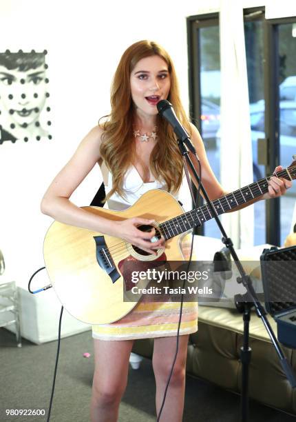 Serena Laurel attends Kollectin Fashion Jewelry pop-up night on June 21, 2018 in Los Angeles, California.