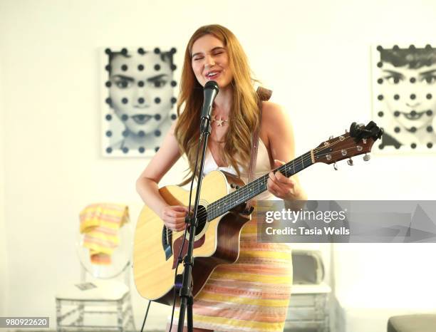 Serena Laurel attends Kollectin Fashion Jewelry pop-up night on June 21, 2018 in Los Angeles, California.