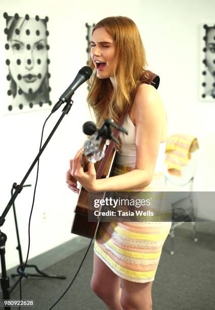 Serena Laurel attends Kollectin Fashion Jewelry pop-up night on June 21, 2018 in Los Angeles, California.