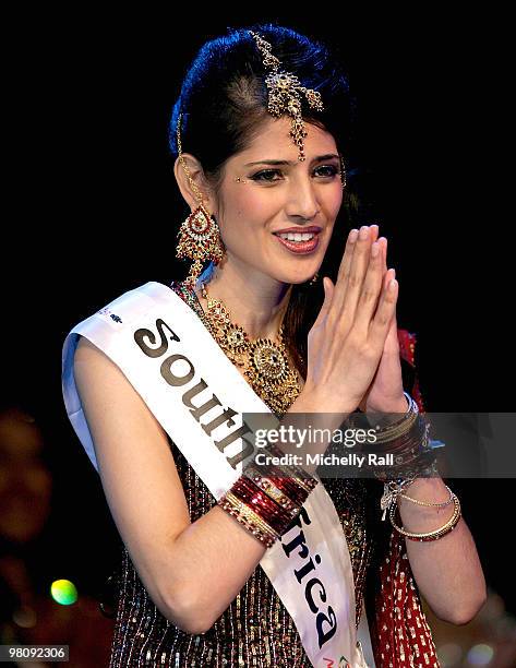 Miss South Africa Kajal Luthminarain is crowned Winner of the Miss India Worldwide 2010 at the Durban International Convention Centre on March 27,...