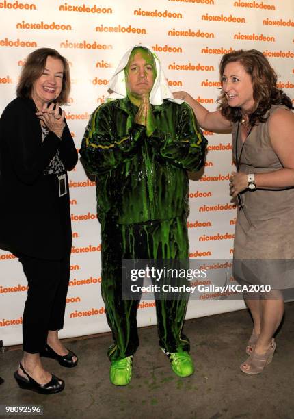 Chairman and CEO of MTV Networks Judy McGrath, actor Kevin James and President, Nickelodeon\MTVN Kids and Family Group Cyma Zarghami attends...
