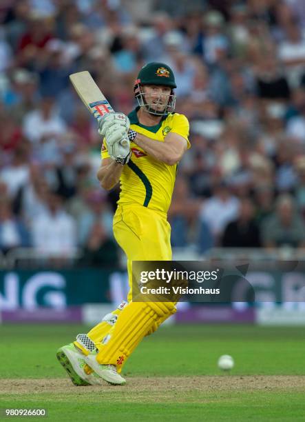 Shaun Marsh of Australia batting during the 3rd Royal London ODI match between England and Australia at Trent Bridge on June 19, 2018 in Nottingham,...