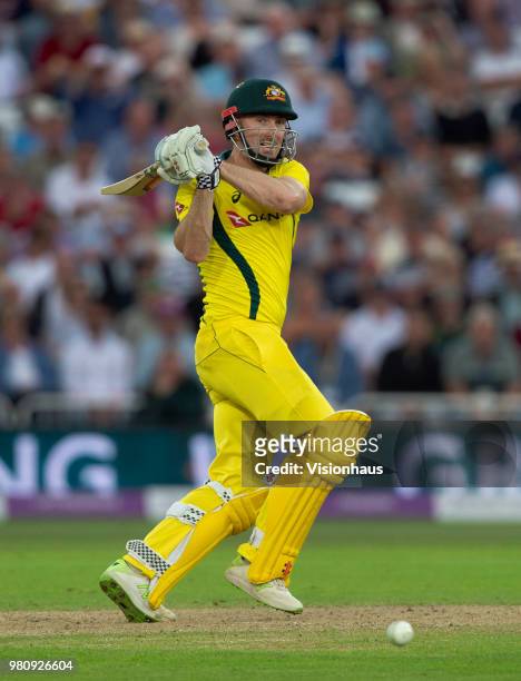Shaun Marsh of Australia batting during the 3rd Royal London ODI match between England and Australia at Trent Bridge on June 19, 2018 in Nottingham,...