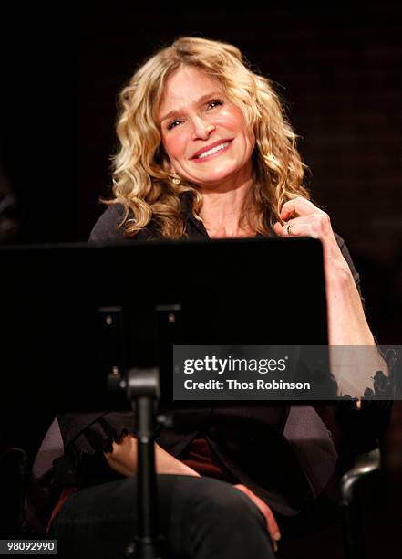 Actress Kyra Sedgwick attends LABrynth Theater's "TENN 99" - Day 2 at the Cherry Lane Theatre on March 27, 2010 in New York City.