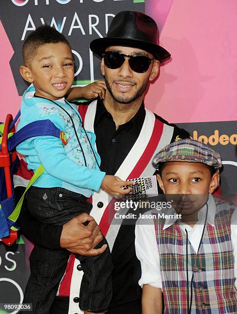 Rapper Swizz Beatz and guests arrive at Nickelodeon's 23rd Annual Kids' Choice Awards held at UCLA's Pauley Pavilion on March 27, 2010 in Los...