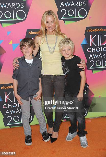 Actress Maria Bello and guests arrive at Nickelodeon's 23rd Annual Kids' Choice Awards held at UCLA's Pauley Pavilion on March 27, 2010 in Los...