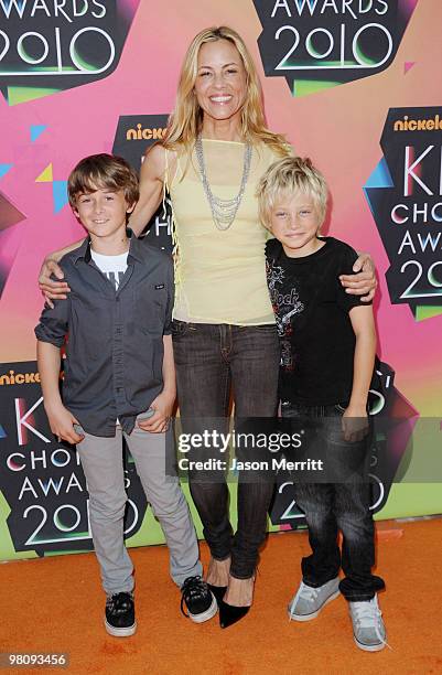 Actress Maria Bello arrives at Nickelodeon's 23rd Annual Kids' Choice Awards held at UCLA's Pauley Pavilion on March 27, 2010 in Los Angeles,...