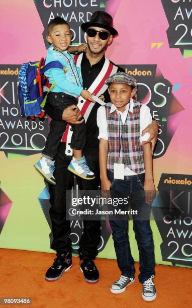 Rapper Swizz Beatz and guests arrives at Nickelodeon's 23rd Annual Kids' Choice Awards held at UCLA's Pauley Pavilion on March 27, 2010 in Los...