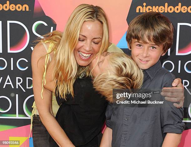 Actress Maria Bello arrives at Nickelodeon's 23rd Annual Kid's Choice Awards held at UCLA's Pauley Pavilion on March 27, 2010 in Los Angeles,...