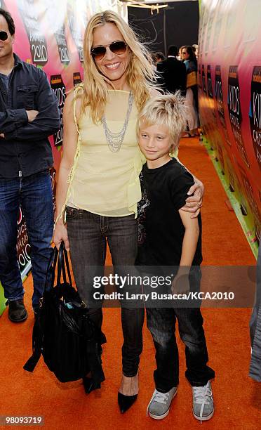 Actress Maria Bello arrives at Nickelodeon's 23rd Annual Kids' Choice Awards held at UCLA's Pauley Pavilion on March 27, 2010 in Los Angeles,...