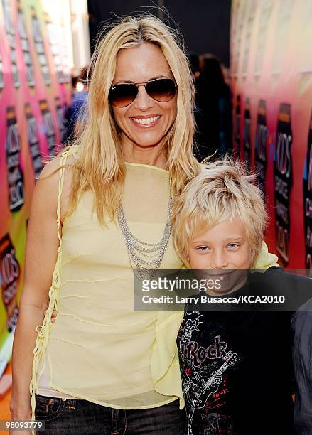 Actress Maria Bello arrives at Nickelodeon's 23rd Annual Kids' Choice Awards held at UCLA's Pauley Pavilion on March 27, 2010 in Los Angeles,...