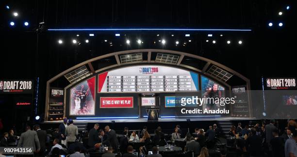 Draft 2018 in Barclays Center in New York, United States on June 21, 2018.