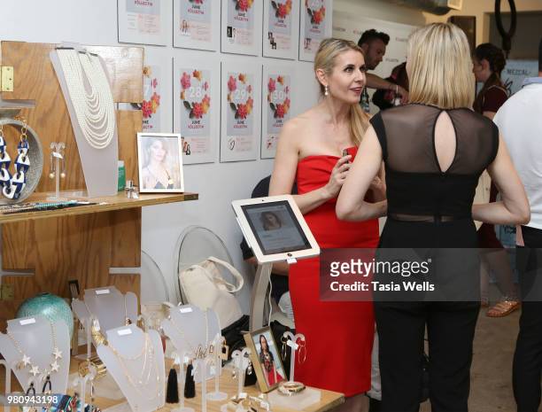 Kathy Kolla and Chantelle Albers attend Kollectin Fashion Jewelry pop-up night on June 21, 2018 in Los Angeles, California.