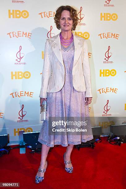 Actress Melissa Leo attends HBO's series ''Treme'' New Orleans fundraiser at Generations Hall on March 27, 2010 in New Orleans, Louisiana.