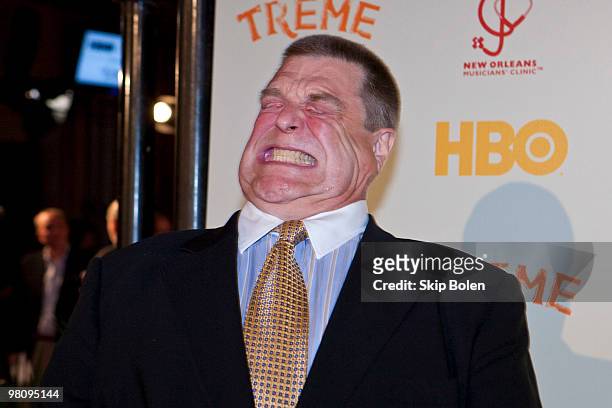 Treme actor John Goodman attends HBO's series "Treme" New Orleans fundraiser at Generations Hall on March 27, 2010 in New Orleans, Louisiana.