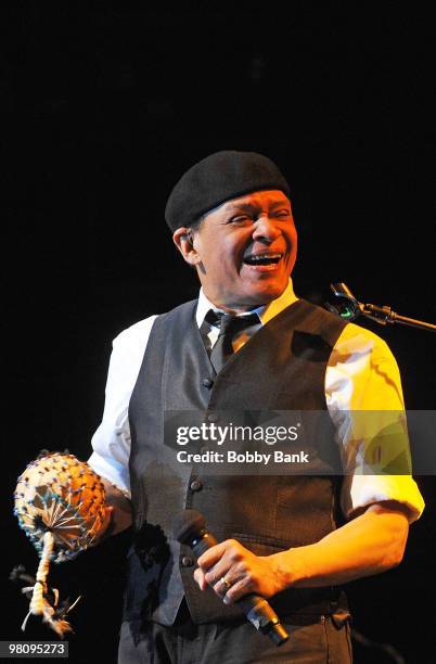 Al Jarreau performs at the Nokia Theatre on March 27, 2010 in New York City.