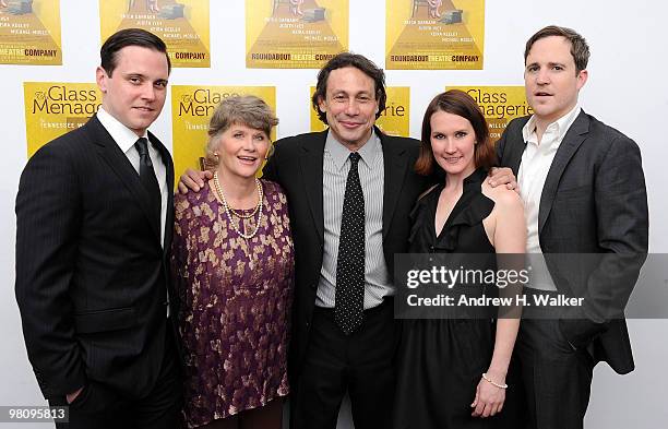 Michael Mosley, Judith Ivey, director Gordon Edelstein, Keira Keeley and Patch Darragh attend the opening of "The Glass Menagerie" after party at the...