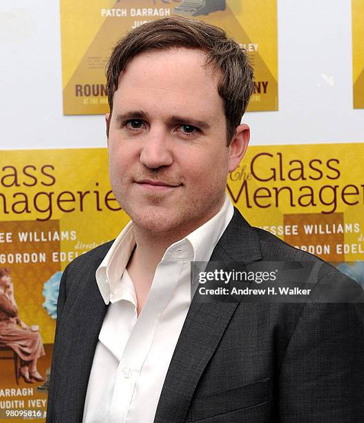 Actor Patch Darragh attends the opening of "The Glass Menagerie" after party at the Roundabout Theatre Company's Laura Pels Theatre on March 24, 2010...