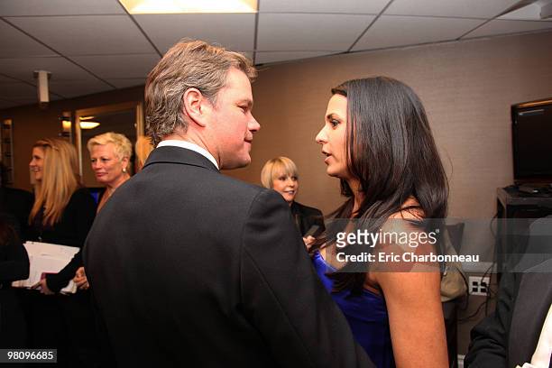 Matt Damon and Luciana Damon at the 24th American Cinematheque Annual Gala Honoring Matt Damon on March 27, 2010 at the Beverly Hilton Hotel in...