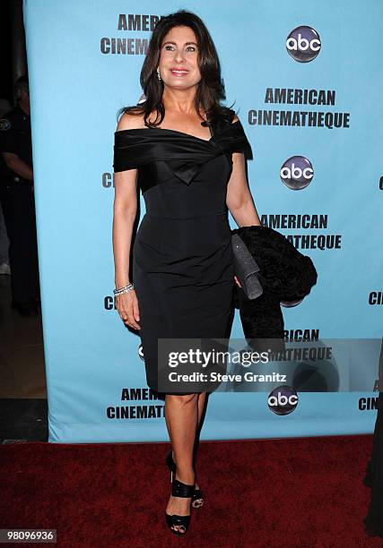 Paula Wagner attends the at American Cinematheque 24th Annual Award Presentation To Matt Damon at The Beverly Hilton hotel on March 27, 2010 in...