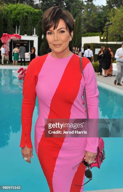 Kris Jenner attends John Legend's launch of his new rose wine brand, LVE, during an intimate Airbnb Concert on June 21, 2018 in Beverly Hills,...