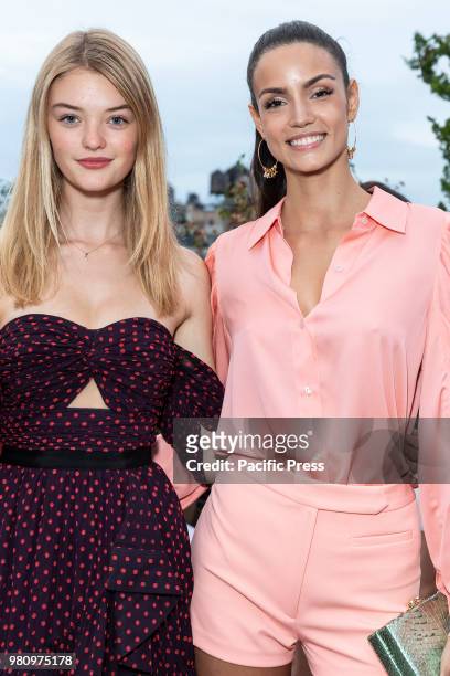 Willow Hand and Sofia Resing attend Mery Playa by Sofia Resing swimsuit launch at Spring Place Rooftop.