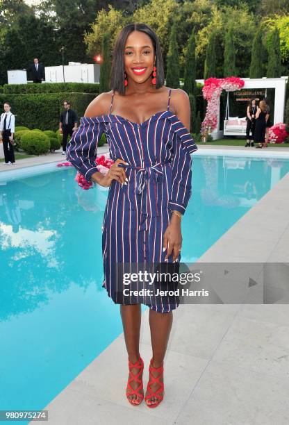 Kiss attends John Legend's launch of his new rose wine brand, LVE, during an intimate Airbnb Concert on June 21, 2018 in Beverly Hills, California.