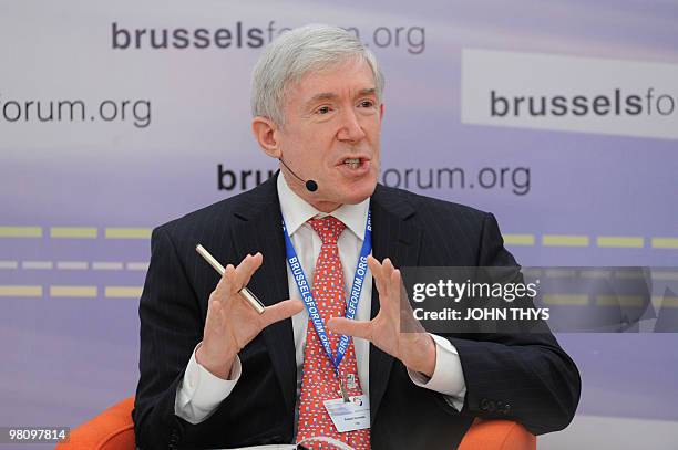 Undersecretary of State for Economic, Energy and Agricultural Affairs Robert D. Hormats speaks during the Brussels forum meeting " the committe to...
