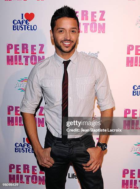 Jai Rodriguez attends Perez Hilton's "Carn-Evil" Theatrical Freak and Funk 32nd birthday party at Paramount Studios on March 27, 2010 in Los Angeles,...