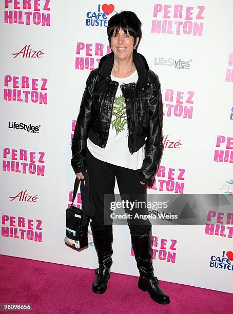 Songwriter Diane Warren attends Perez Hilton's 'Carn-Evil' 32nd birthday party at Paramount Studios on March 27, 2010 in Los Angeles, California.